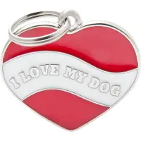 My Family I Love My Dog Naamplaatje Voor Huisdieren