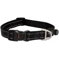 Rogz hondenhalsband Fanbelt L Zwart