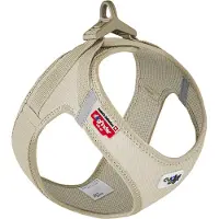 Curli Vest Hondentuig Koordsluiting Tan 2XS (Hond), Kraag + Leiband
