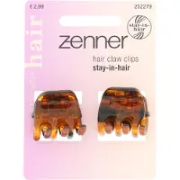 Zenner 4x Haarklemmen Stay in Hair Bruin 2 stuks