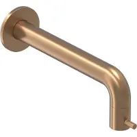 Ivy Aia Bond Wandfonteinkraan Inkortbaar - Geborsteld Mat Koper PVD - Messing - Kranen, Fonteinkranen, Inbouw Fonteinkranen - 8718835178246
