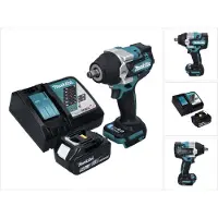 Makita DTW 700 RT1 accu slagmoersleutel 18 V 700 Nm 1/2" XPT Borstelloos + 1x oplaadbare accu 5.0 Ah + lader