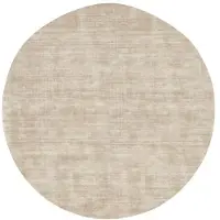 MUST Living Carpet La Belle round small,Ø150 cm, beige, 100% viscose (Beige, 150x150 diameter: 150cm)