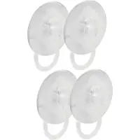 AMIG Ophanghaken met zuignap - 8x - kunststof - transparant - diameter 5,5 cm - Handdoekhaakjes