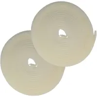 AMIG Tochtstrip - 2x - tochtwering - wit - zelfklevend - universeel - 10 m x 15 mm x 6 mm - Tochtstrippen