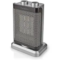 Nedis HTFA17GY, Elektrische ruimteverwarmer, keramisch, 1,5 meter, voor gebruik binnenshuis, geschikt voor bijvoorbeeld een hal, grijs