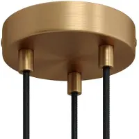 Creative Cables 3 Gats Plafondroos Kit Brushed Bronze