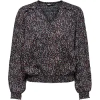 ONLY Tiana Smock Long Sleeve Blouse Zwart M Vrouw