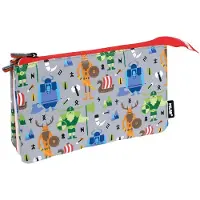 Big Buy Cooking 5-pocket Pencil Case Vikings Special Series Grijs Man
