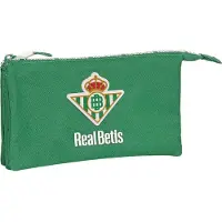 Big Buy Cooking Pennenetui met 2 vakken Real Betis Balompié Groen 22 x 12 x 3 cm