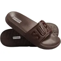 Superdry Muiltjes donkerbruin
