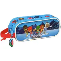 Safta Pennenetui met 2 vakken PJ Masks Blauw 21 x 8 x 6 cm