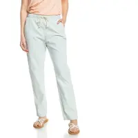 Roxy - Women's Slow Swell Beachy Denim Pant - Vrijetijdsbroek XL, grijs