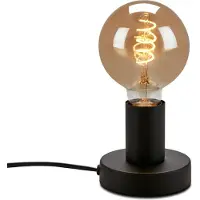 Briloner Teepu - Industriële Tafellamp - retro bedlamp - metaal - E27 fitting - Ø10 cm - zwart
