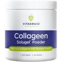 Vitakruid 3x Collageen Solugel Poeder Naturel (250 gram)