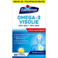 Davitamon 4x Omega-3 Visolie 60 Capsules