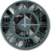 Opviq , model 5050MS-HMA6233, wandklok, diameter 50 cm, 100% MDF (dikte: 5 mm)