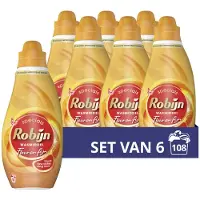 Robijn 6x Vloeibaar Wasmiddel Fleur En Fijn 18 Wasbeurten 720 Ml