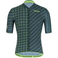 Santini Eco Sleek Dinamo Short Sleeve Jersey Groen L Man