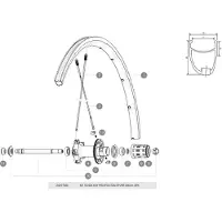 Mavic Kysrium Pro/pro Exalith 2013 Achterste Linker Spaken 10 Eenheden