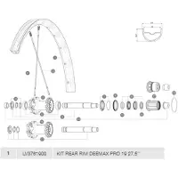 Mavic Deemax Pro 19 Achtervelg