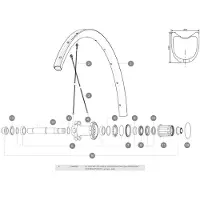 Mavic Ksyrium Pro Carbon Sl Ust Achterste Rechter Spaken 12 Eenheden