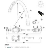 Mavic Crossmax Pro Carbon 27.5 2017-18 Achterste Rechter Spaken 12 Eenheden