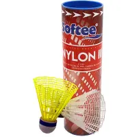 Softee Nylon Iii Badminton Shuttles Geel,Wit 6 Units