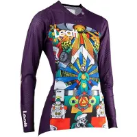 Leatt Gravity 4.0 Enduro shirt met lange mouwen, meerkleurig, damesmaat S, meerkleurig