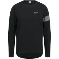 Rapha Trail Windblock Trui met lange mouwen MTB Trui Zwart/Grijs