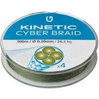 Kinetic Cyber 4 Gevlochten Vislijn 300 M Groen 0.400 mm