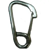 Talamex asymmetrische Karabijnhaak met oog 122mm