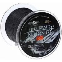 Mikado Nihonto Fine Gevlochten Vislijn 300 M Zwart 0.060 mm