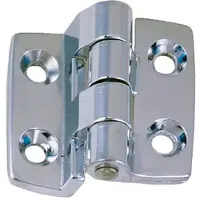 Goldenship Roestvrijstalen Scharnier 2 Eenheden Zilver 38 x 67 x 2 x 20 mm