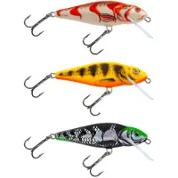 Salmo Perch Floating Yellow Red Tiger 12 cm 36 g Wobbler