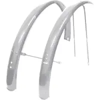 Mvtek Folding Inox Mudguards 2 Units Zilver 24´´