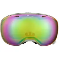 Alpina Big Horn Q Lite Ski Goggles Groen,Zwart Mirror Green/CAT2-3