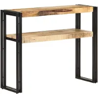 vidaXL Wandtafel 90x30x75 cm ruw mangohout