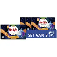 Robijn 3x Wascapsules 3-in1 Black Velvet 40 stuks