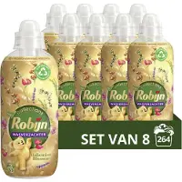 Robijn Collections Wasverzachter - Bohemian Blossom 8 x 33 Wasbeurten - Voordeelverpakking