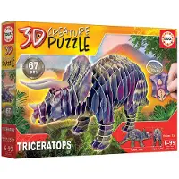 Educa Puzzle Triceratops 3d Creature