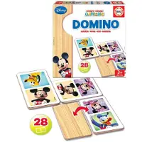Disney Educa - 16037 - jeu éducatif d'association - domino en bois - mickey et minnie