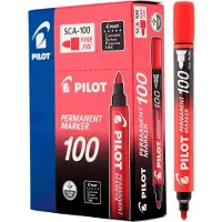 Pilot Viltstift pilot sca-100 rond f rood | 12 stuks