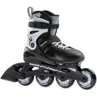 Rollerblade - Fury Black/White - Verstelbare Kinderskates - 36.5-40.5
