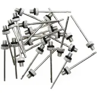 Precision ballenpomp naald - 2 Mm Staal Zilver - 24 stuks