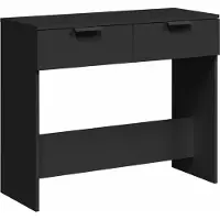 vidaXL Wandtafel 90x36x75 cm bewerkt hout zwart