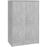 vidaXL Schoenenkast 60x35x92 cm bewerkt hout betongrijs