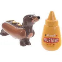 Puckator Worsenhond Broodje Mosterd Peper- en Zoutstel