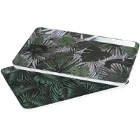 Secret De Gourmet Set 2x dienbladen/serveerbladen rechthoekig Jungle 30 x 22 cm - Dienbladen