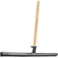 Betra Vloertrekker/douchetrekker voor water metaal/rubber 55 cm met houten steel 150 cm - Vloerwissers